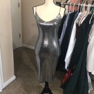 Mind Code Shinny Dress